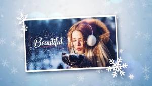 Christmas Photo Winter Snowflake Slideshow