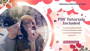 Valentines Day Red Circles Premiere Pro Slideshow