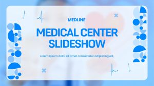 Медицинская презентация сайт слайд-шоу Medical Healthcare Slideshow Circle Blue DIZAYNPROJECT