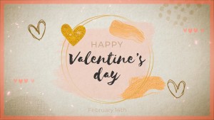День Валентина Слайд-шоу чернильное сердце Valentines Day Romantic Slideshow Ink Heart Yellow