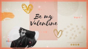 День Валентина Слайд-шоу чернильное сердце Valentines Day Romantic Slideshow Ink Heart Yellow