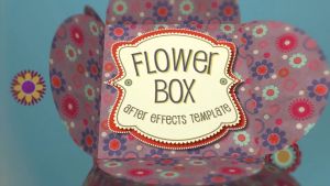 birthday flower cube reveals your baby photos in Adobe After Effects