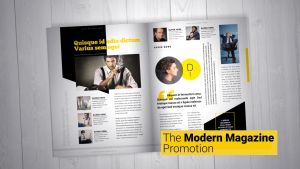 Презентация модного журнала After Effects Modern Magazine Promotion Mockup