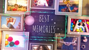 Best Memories Photo doodle Frame Gallery adobe after effects