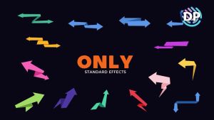 Animated paper arrows 4K in After Effects