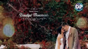 Free After Effects template for creating a wedding slideshow with glass transitions.