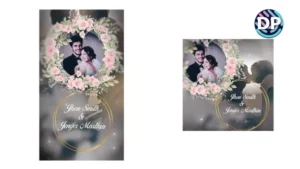 Wedding invitation with horizontal and vertical slideshow effects in After Effects
