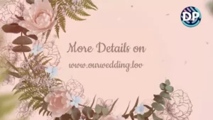Round Floral Wedding Invitation