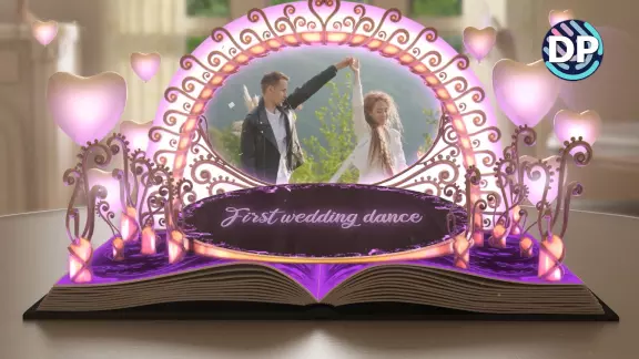 Wedding Album Book for Premiere Pro green pages